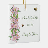 Wunderschöne Aquarellbäume Blume und е е Keramikornament (Rechts)