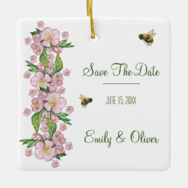 Wunderschöne Aquarellbäume Blume und е е Keramikornament