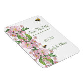 Wunderschöne Aquarellbäume Blume und е е Magnet (Rechte Seite)