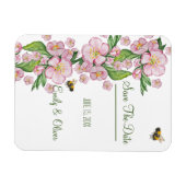 Wunderschöne Aquarellbäume Blume und е е Magnet (Horizontal)