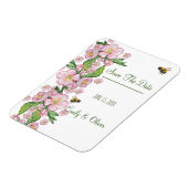 Wunderschöne Aquarellbäume Blume und е е Magnet (Linke Seite)