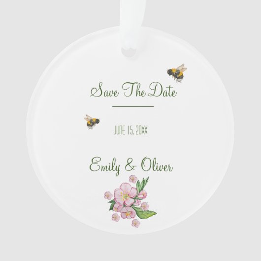 Wunderschöne Aquarellbäume Blume und е е Ornament (Vorderseite)