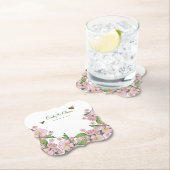 Wunderschöne Aquarellbäume Blume und е е Untersetzer (Vor Ort)