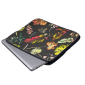 wunderschöne Aquarellmuster von Blätter. Laptopschutzhülle (Vorne Knopf)