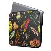 wunderschöne Aquarellmuster von Blätter. Laptopschutzhülle (Vorderseite Links)