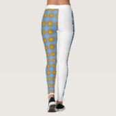 Wunderschöne argentinische Flagge und Sonne Leggings (Rückseite)