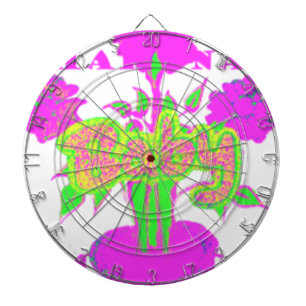 Wunderschöne, atemberaubende, rosa, inspirierende dartscheibe