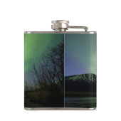 Wunderschöne Aurora Flachmann (Rückseite)