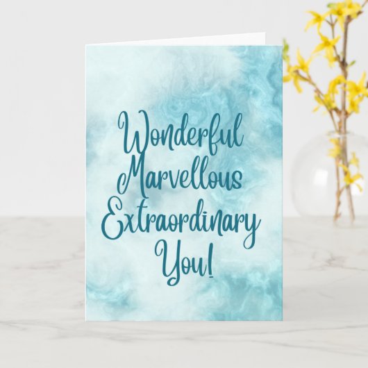 Wunderschöne, außergewöhnliche You Card Karte (Gelbe Blume)