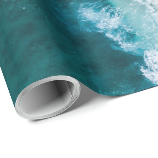 Wunderschöne Aussicht auf den Ozean Geschenkpapier (Rolleneckpunkt)