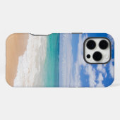 Wunderschöne Aussicht auf den Ozean iPhone Hülle (Rückseite (Horizontal))