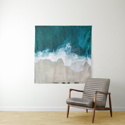 Wunderschöne Aussicht auf den Ozean Wandteppich (Beispiel (Horizontal))