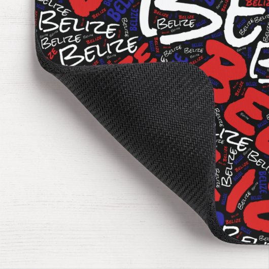 Wunderschöne Belize Flag Farben Patriotische Maus Mousepad (Ecke)