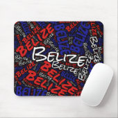 Wunderschöne Belize Flag Farben Patriotische Maus Mousepad (Mit Mouse)