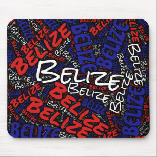 Wunderschöne Belize Flag Farben Patriotische Maus Mousepad