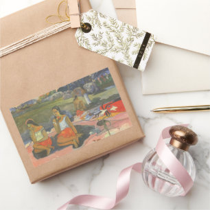 Wunderschöne Benommenheit von Paul Gauguin, Vintag Rechteckiger Aufkleber