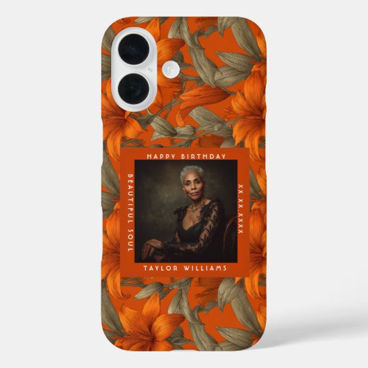 Wunderschöne benutzerdefinierte Lilien-Blumen-Gebu Case-Mate iPhone Hülle (Rückseite)