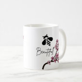 wunderschöne Biene Kaffeetasse (VorderseiteRechts)