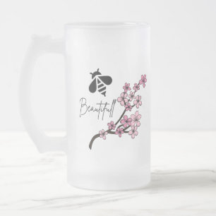 wunderschöne Biene Mattglas Bierglas