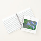 Wunderschöne blaue Blumen Create Notizbuch (Innenseite)