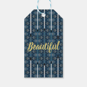 Wunderschöne blaue Geschenkanhänger von Poet Adiel