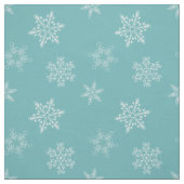 Wunderschöne blaue Schneeflocken Weihnachtsmuster Stoff (Muster)