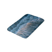 Wunderschöne blaue Waves Badematte (Schrägansicht)