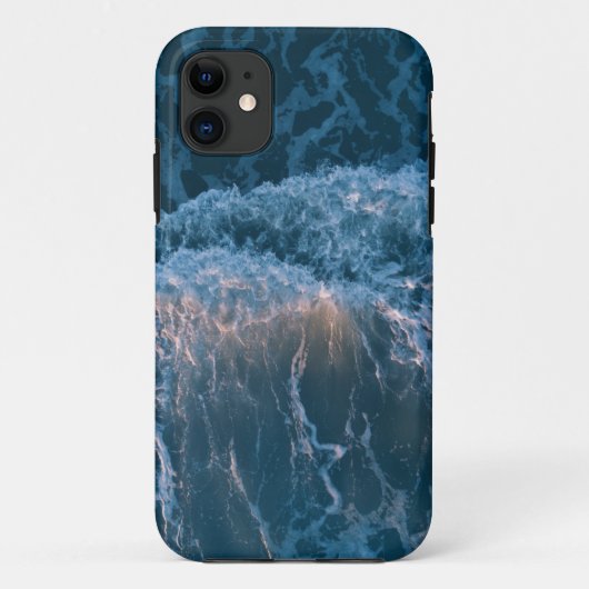 Wunderschöne blaue Waves Case-Mate iPhone Hülle (Rückseite)