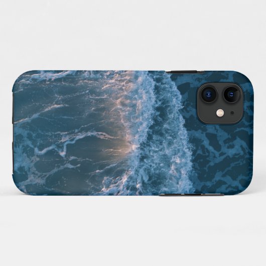 Wunderschöne blaue Waves Case-Mate iPhone Hülle (Rückseite (Horizontal))