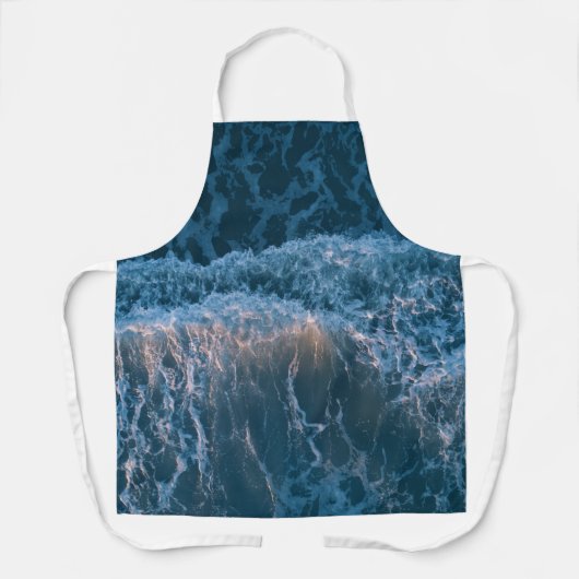 Wunderschöne blaue Waves Schürze (Vorderseite)