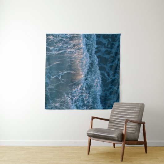 Wunderschöne blaue Waves Wandteppich (Beispiel (Horizontal))