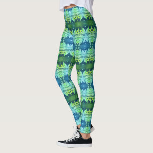 Wunderschöne blauer Leggings zum Sturz