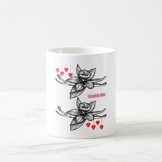 wunderschöne Blume Kaffeetasse (Mittel)