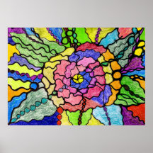 Wunderschöne Blume Moderne Kunst