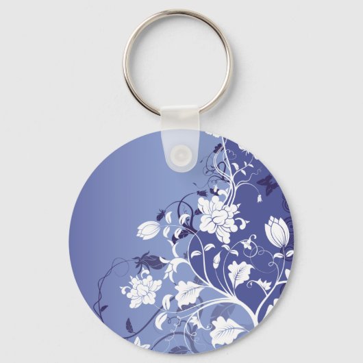 wunderschöne Blume Schlüsselanhänger (Vorderseite)