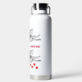 wunderschöne Blume Trinkflasche (Rückseite)