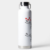 wunderschöne Blume Trinkflasche (Vorderseite)