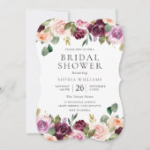 Wunderschöne Blume Wasserfarben Sommer Brautparty Einladung (Vorderseite)