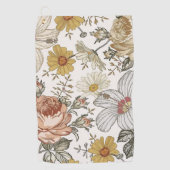 Wunderschöne Blumen Golfhandtuch (Vorderseite)