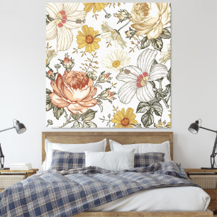 Wunderschöne Blumen Leinwanddruck