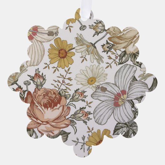 Wunderschöne Blumen Ornament Karte (Vorderseite)