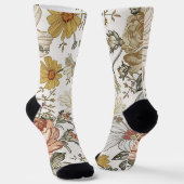 Wunderschöne Blumen Socken (Gewinkelt)