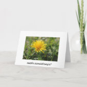 wunderschöne Blumendankkarte. Dankeskarte (Rückseite)