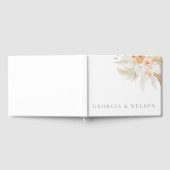 Wunderschöne Blush Gold & Elfenbeinblütenhochzeit Gästebuch (Voll)