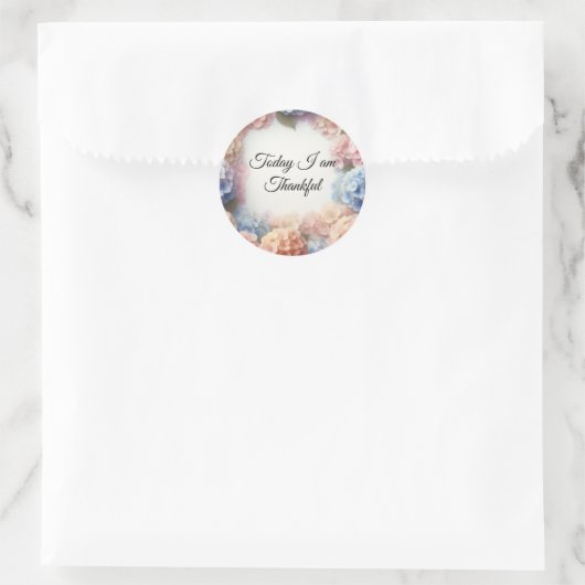 Wunderschöne Blushing Hydrangea Tankfullé Sticker (Tasche)