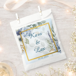 Wunderschöne Blüten mit goldenem Akzent Geschenktütchen