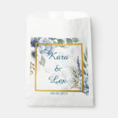 Wunderschöne Blüten mit goldenem Akzent Geschenktütchen (Vorderseite)