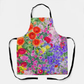 wunderschöne boho Frühling Blumenkulisse Schürze (Vorderseite)