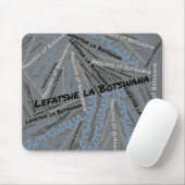 Wunderschöne Botswana Flag Farben Patriotisch Mousepad (Mit Mouse)