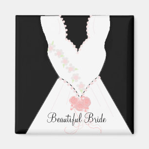 Wunderschöne Braut Hochzeitskleid Magnet
